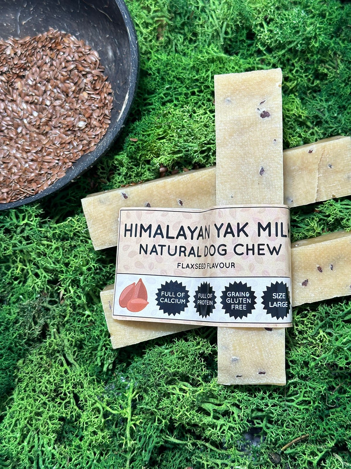 Flaxseed Yak Dog Chew - Chartley Chucks