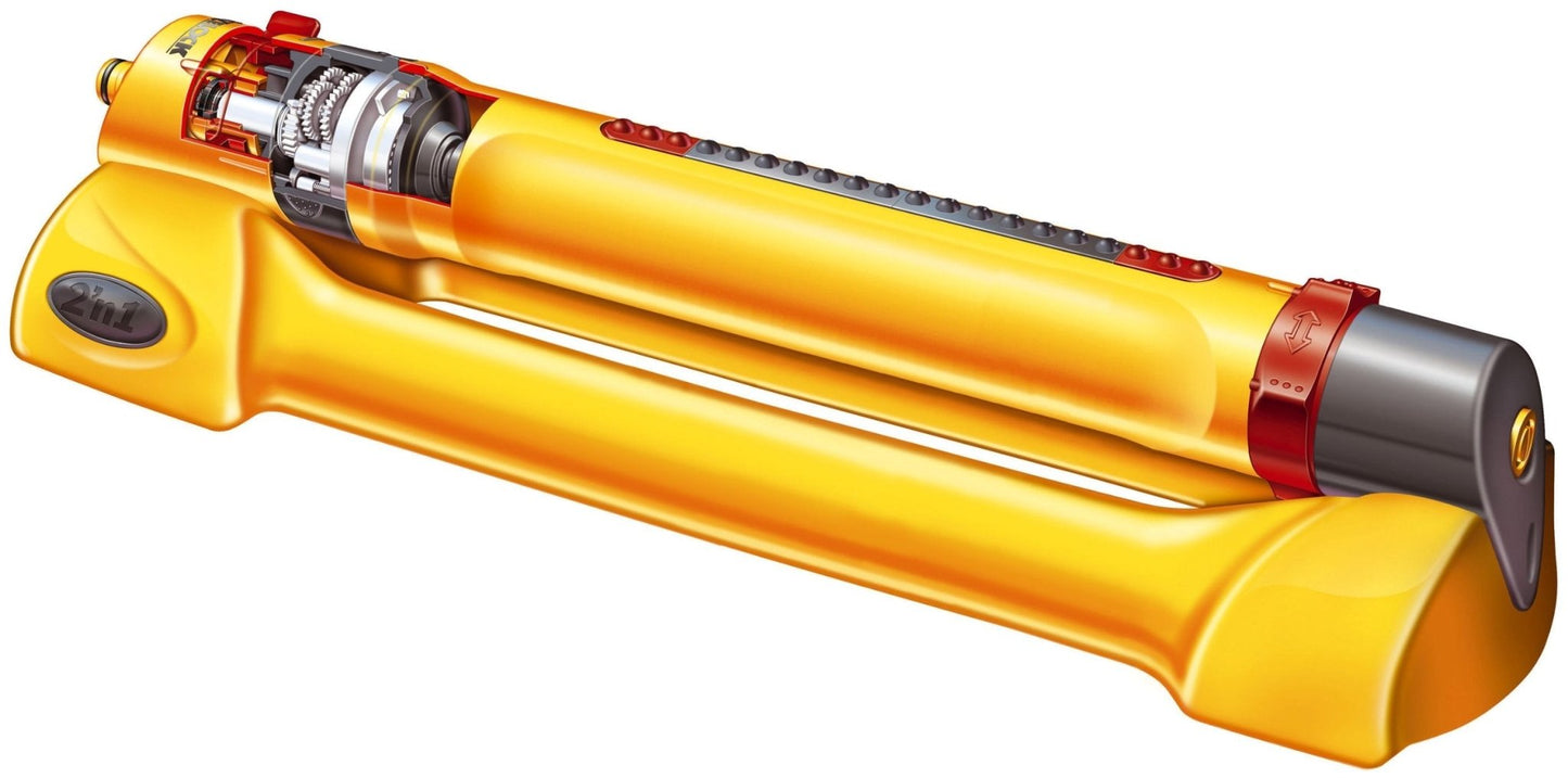 HOZELOCK - Rectangular Oscillating Sprinkler Pro 200 m? : Medium - area Rectangular Spray Sprinkler, Ideal for Lawns and Established Plants, Adjustable - Chartley Chucks