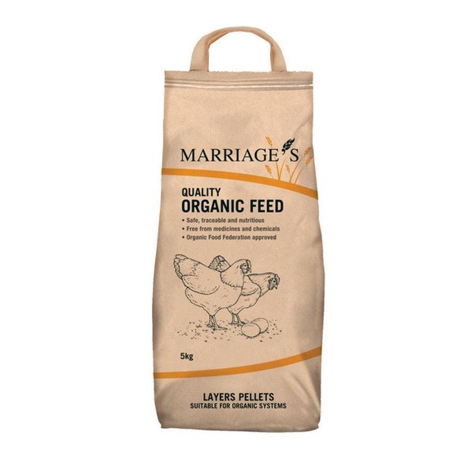 Marriages Organic Layers Pellets 5kg - Chartley Chucks
