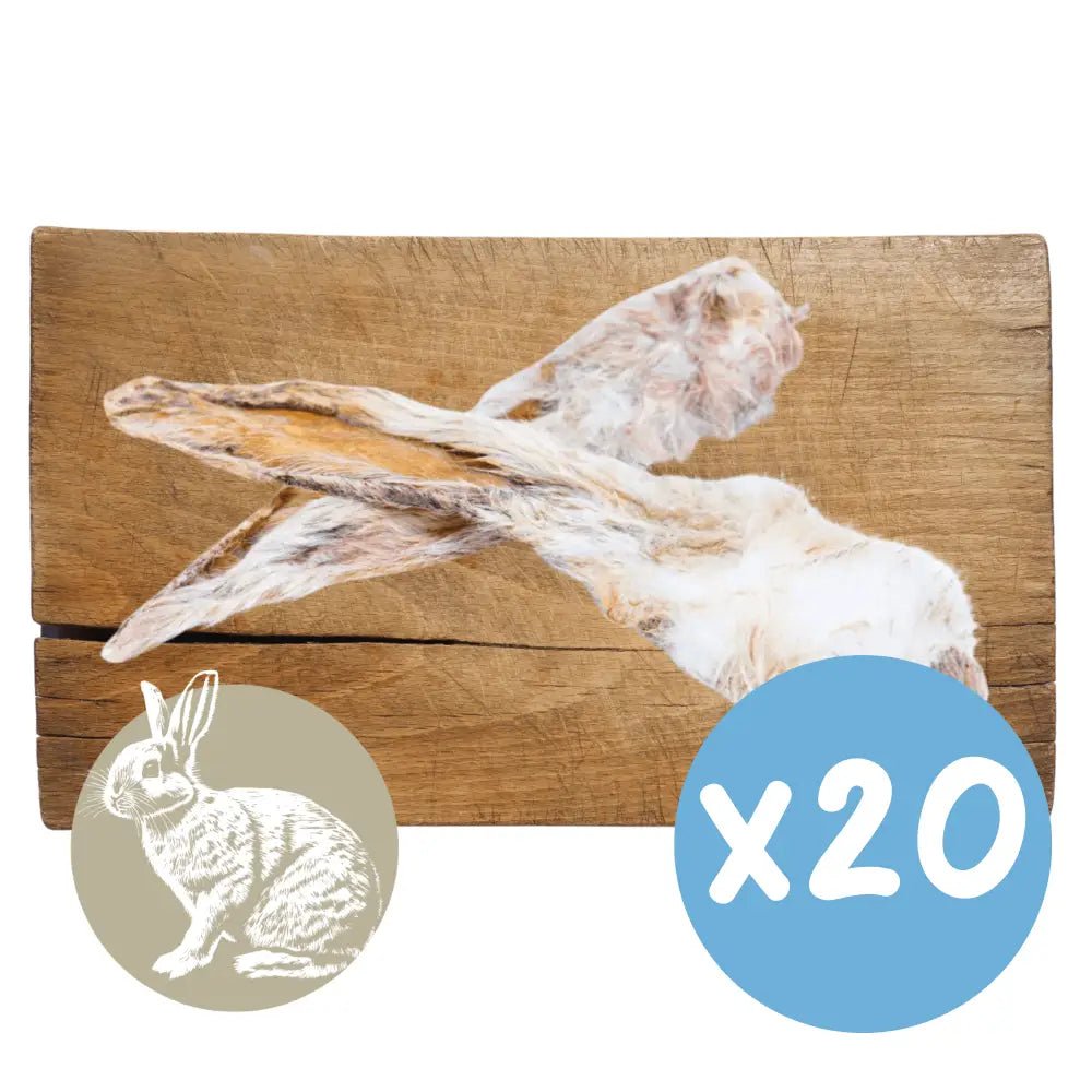 Rabbit Ear with Fur Natural Meat Chew For Dogs - Chartley Chucks