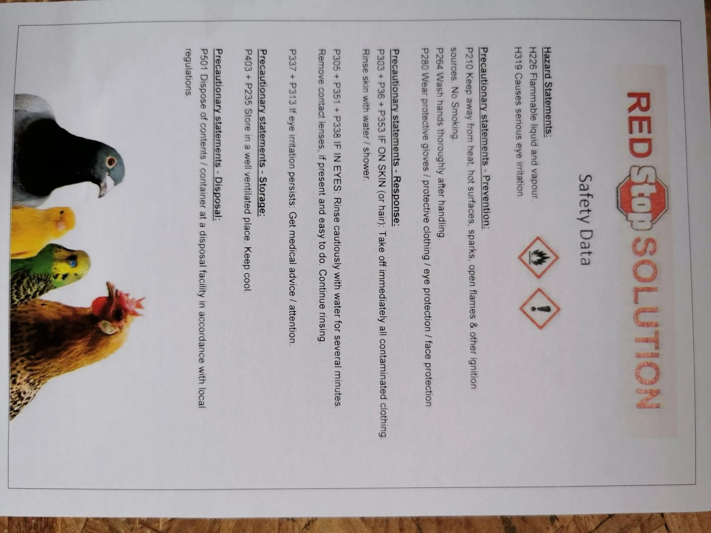 Red Stop concentrate solution for RED MITE control - Chartley Chucks