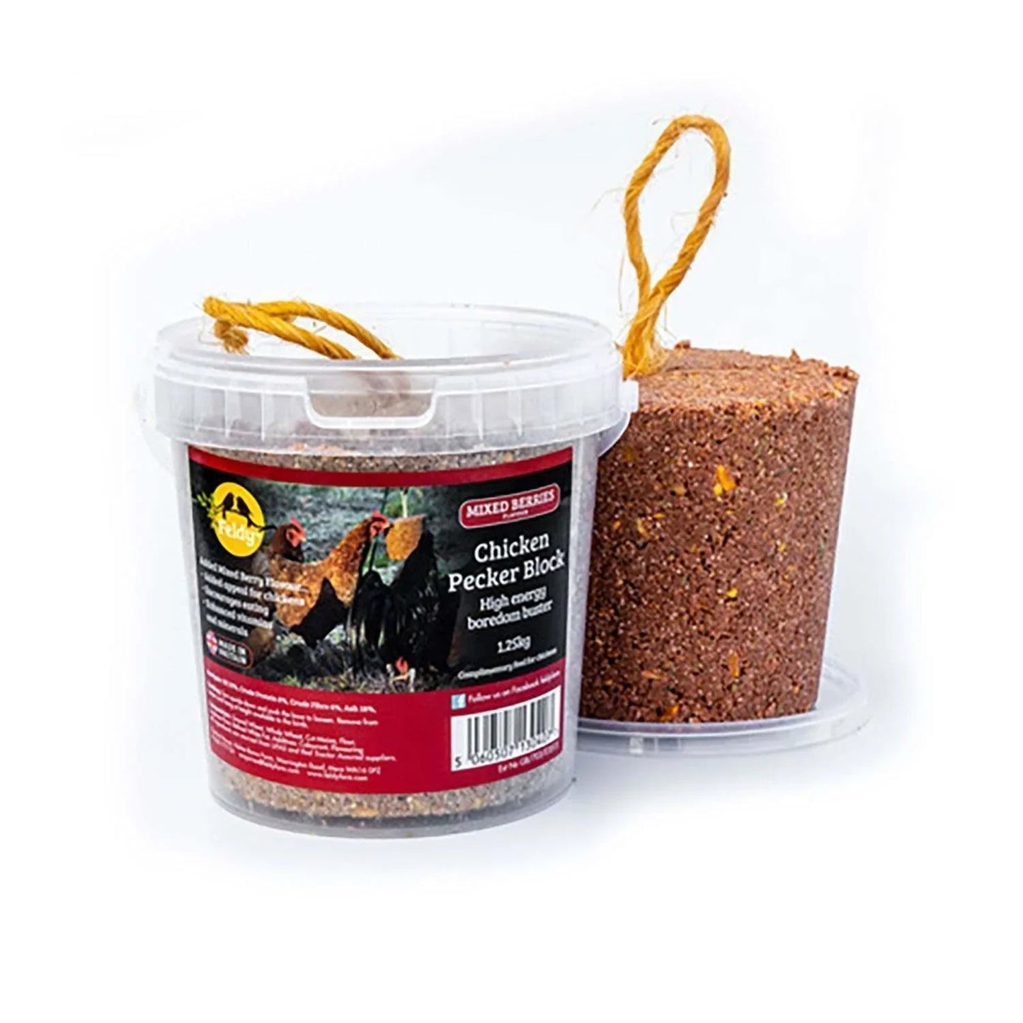 Chicken Pecking Blocks by Feldy - pick your flavour - EGG/FEATHER quality - Chartley Chucks