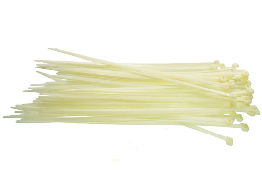 100 Cable Ties (3.6mm x 300mm) Neutral - Chartley Chucks