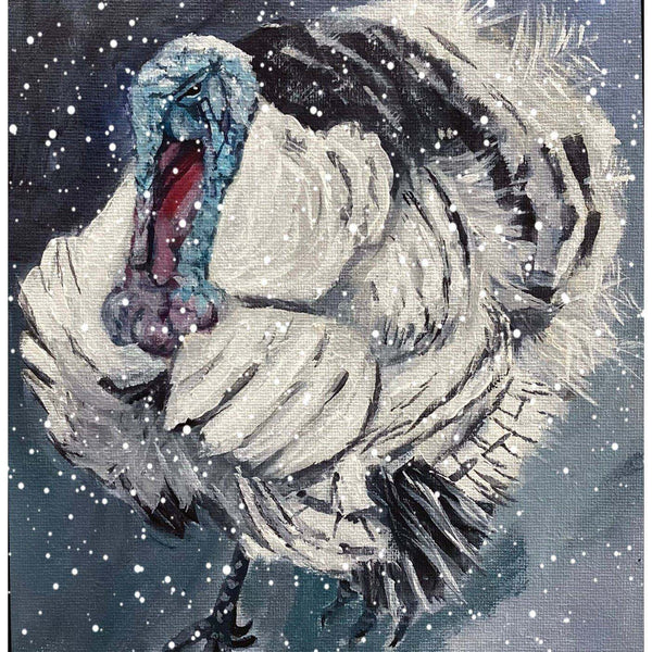 Turkey themed Christmas Card