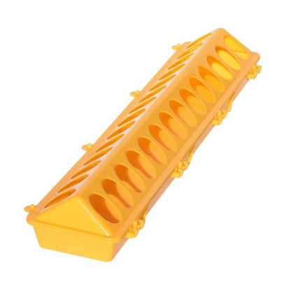30cm or 50cm Poultry/Bird Trough Feeder Red Green Yellow - Chartley Chucks