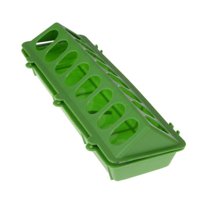 30cm or 50cm Poultry/Bird Trough Feeder Red Green Yellow - Chartley Chucks