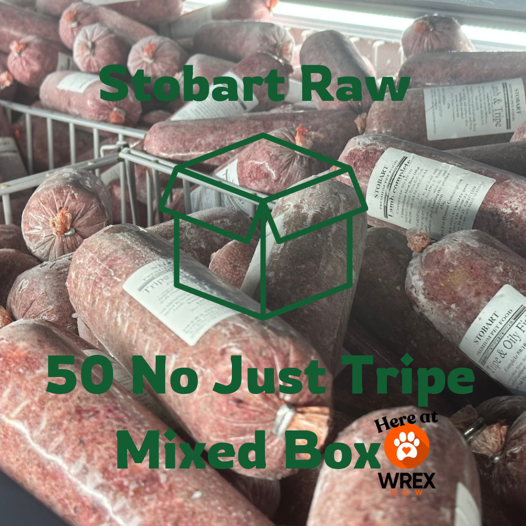 Stobart Raw Dog food - Mixed ‘NOJUSTTRIPE’Bundle (50 Rolls)
