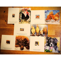 Christmas Card Collection - X24 Chicken and Dog inspired cards - Chartley Chucks