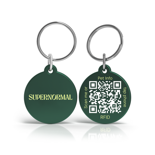 Supernormal QR Lifetime Tracking Pet Tag - Standard