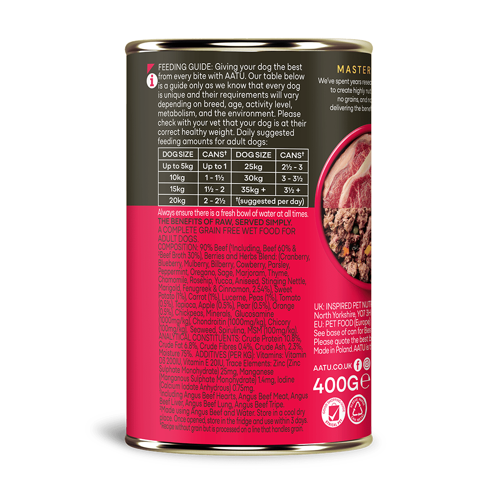 Angus Beef Wet Dog Food - Chartley Chucks