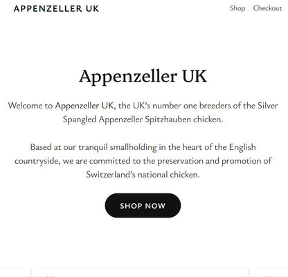 Appenzeller Large/Bantam - Chartley Chucks
