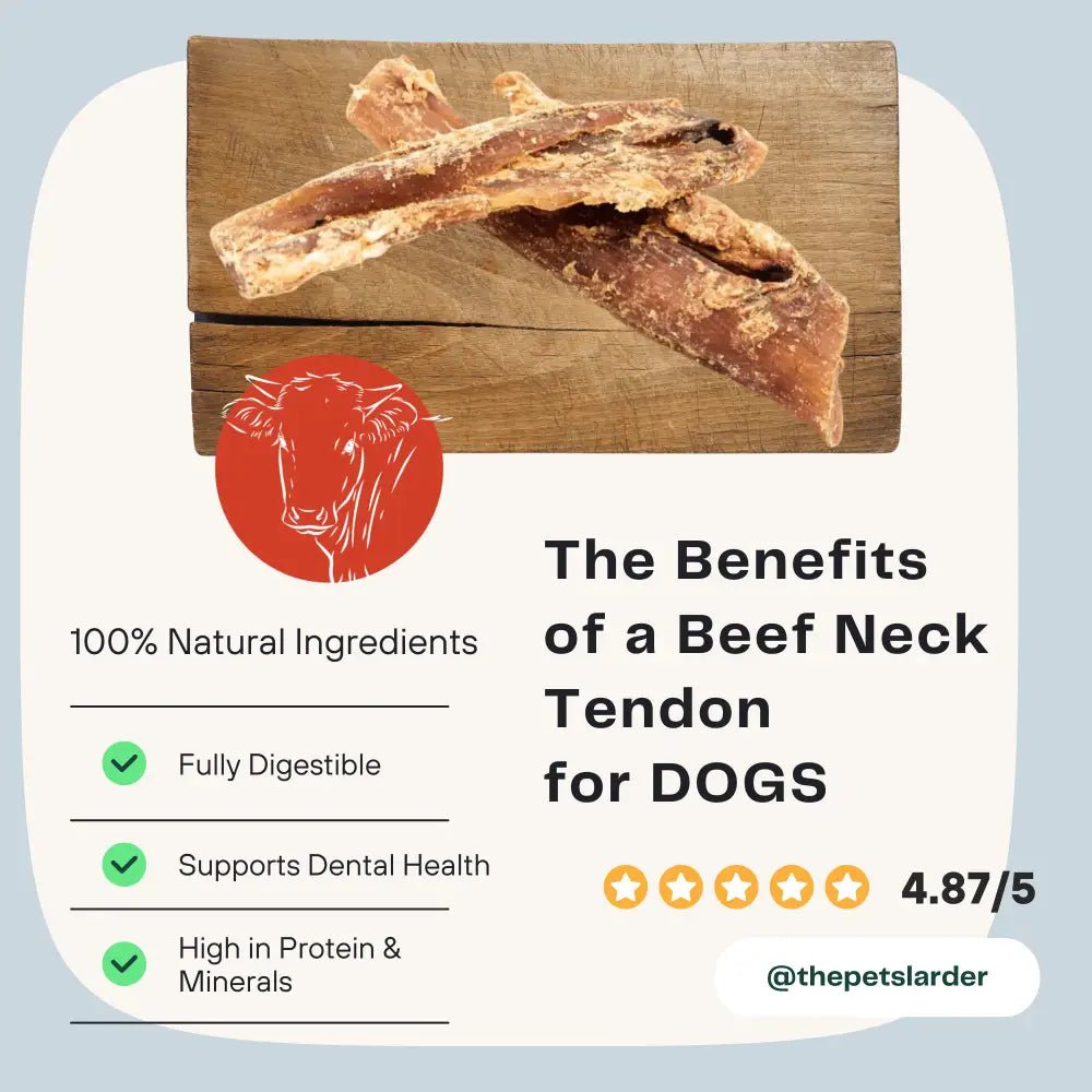 Beef Neck Tendon Natural Meat Chew For Dogs - Chartley Chucks
