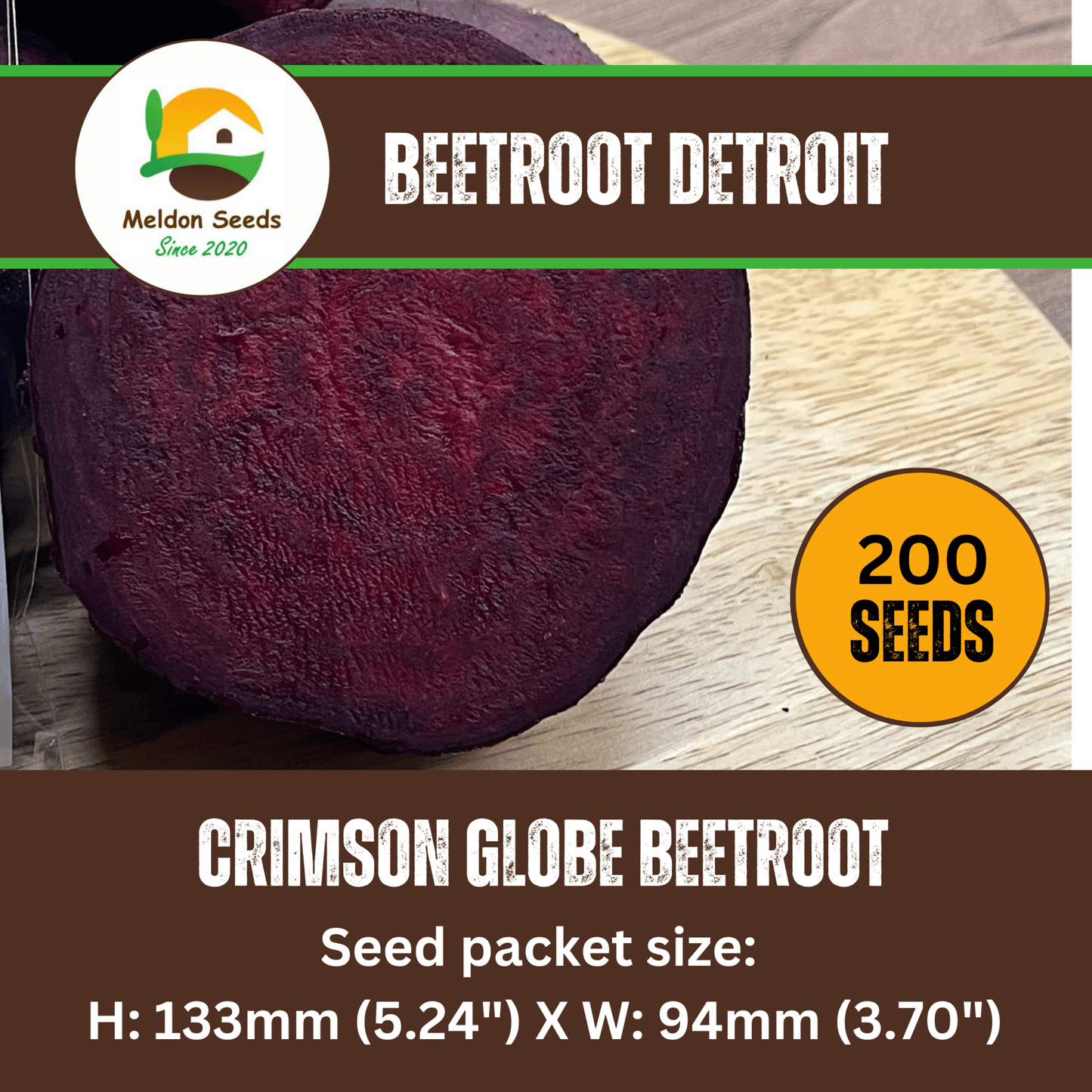 Beetroot Detroit 200 Seeds by Meldon Seeds - Chartley Chucks