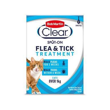 BM Clear Flea Clear Spot On for Cats (2 Pipettes) - Chartley Chucks