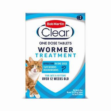 BM Clear Wormer Tablets For Cats (2 Tabs) - Chartley Chucks