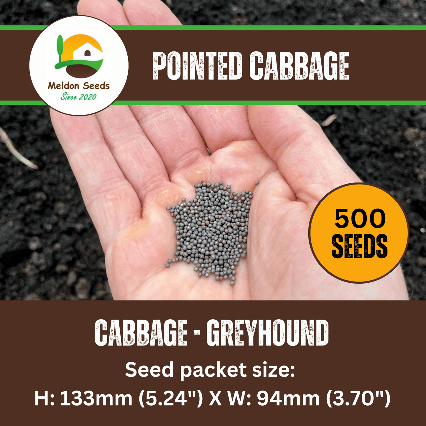 Cabbage Greyhound 500 Seeds - Chartley Chucks