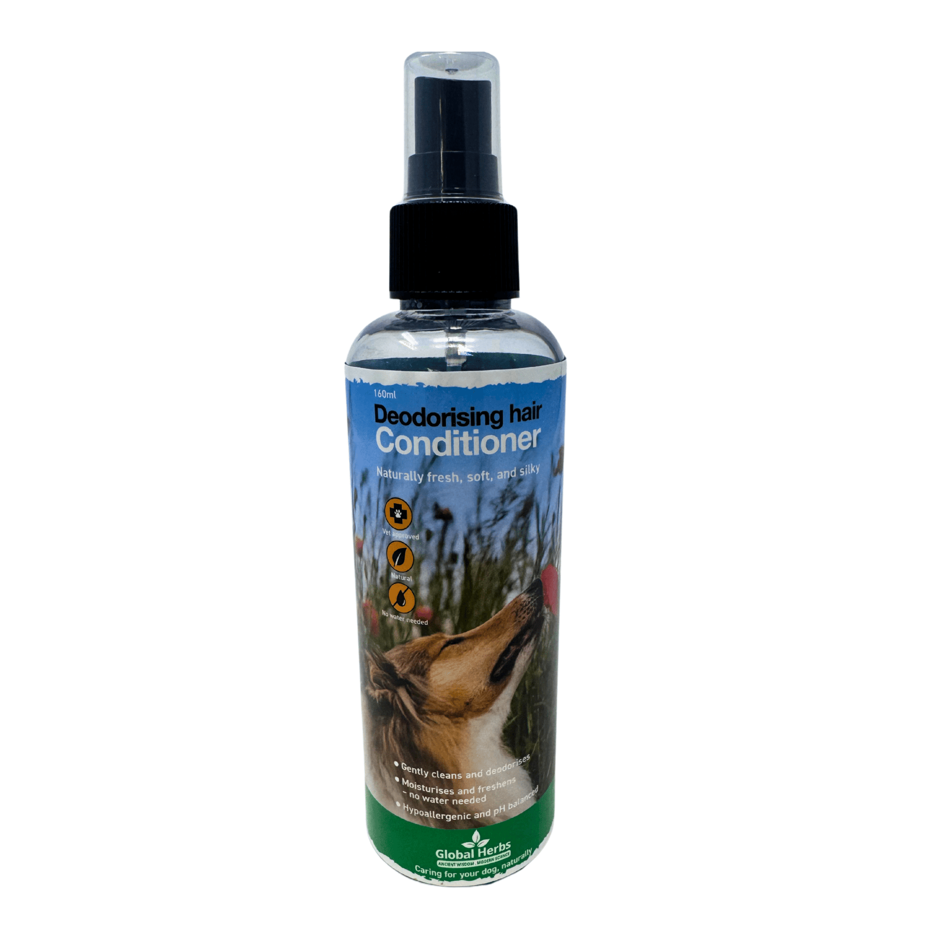 Canine Deodorizer and hair conditioning spray 160ml - Global Herbs - Canine - Chartley Chucks