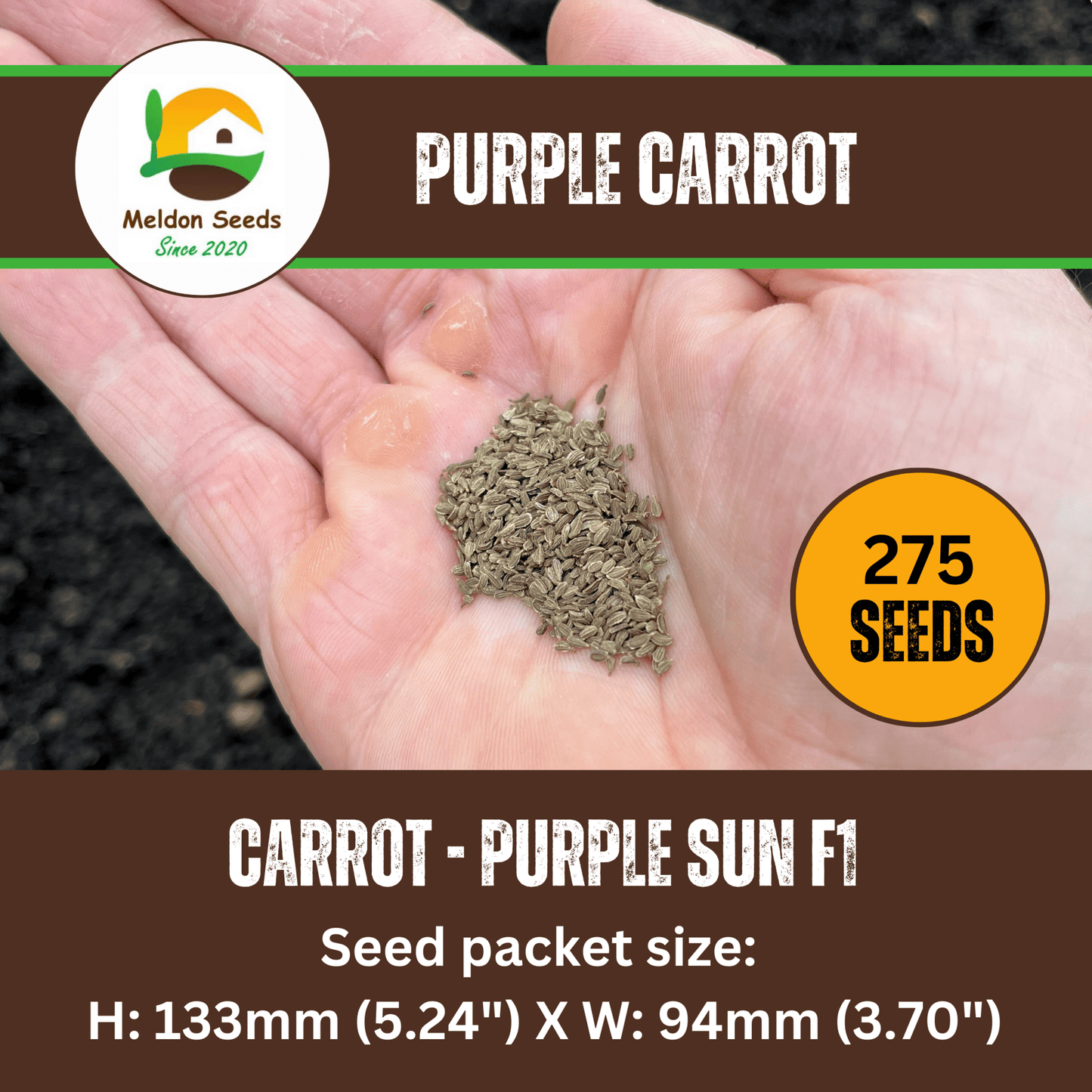 Carrot Purple Sun F1 275 Seeds - Chartley Chucks