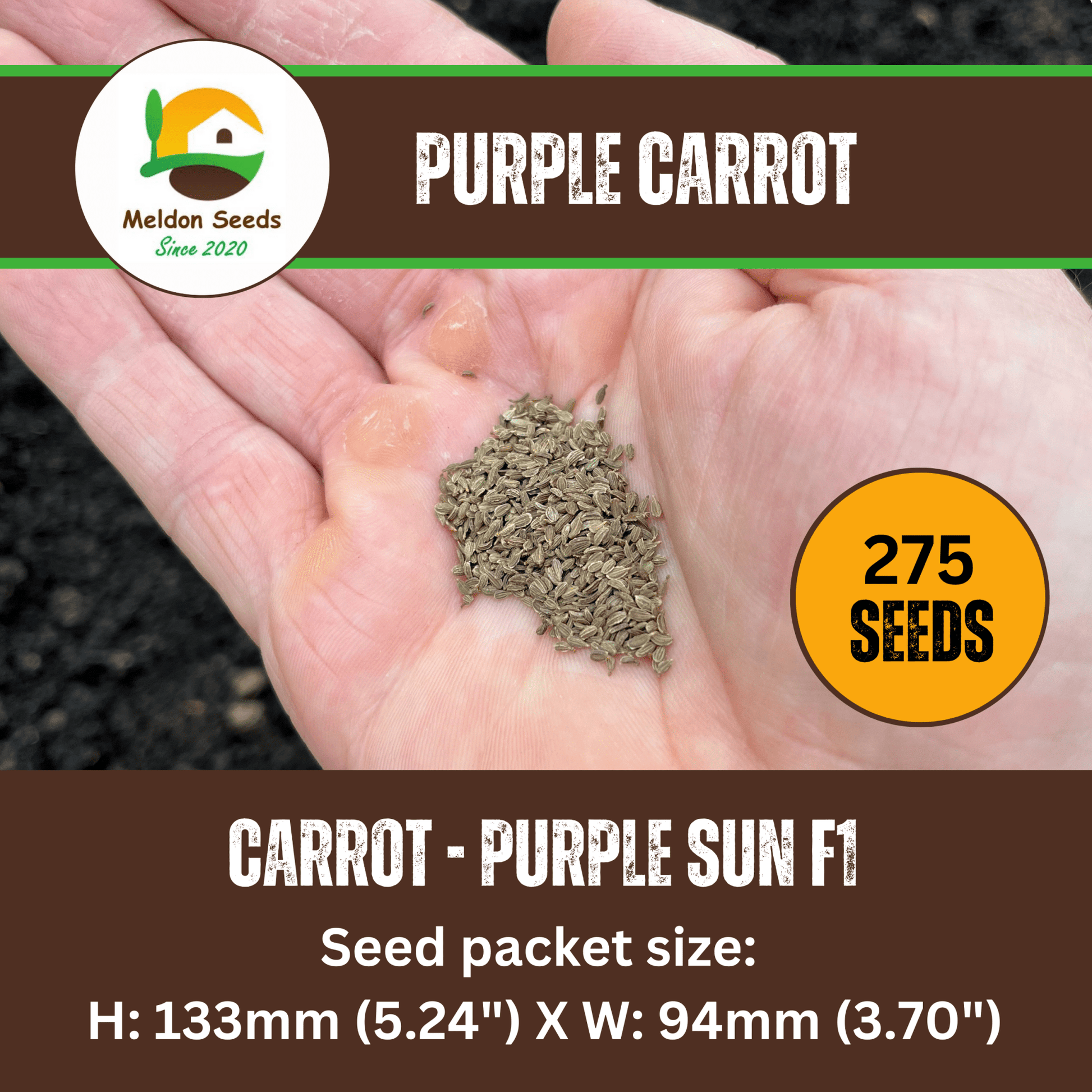 Carrot Purple Sun F1 275 Seeds - Chartley Chucks
