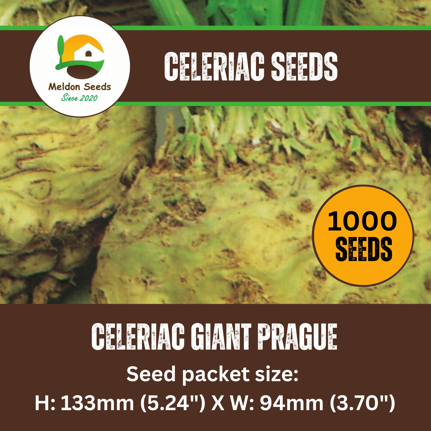 Celeriac Giant Prague 500 Seeds - Chartley Chucks