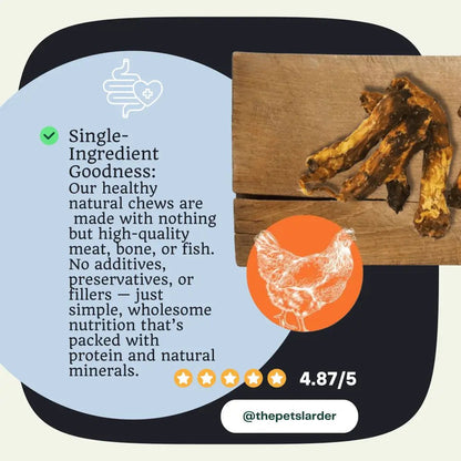 Chicken Neck Natural Meat Chew For Dogs - Chartley Chucks