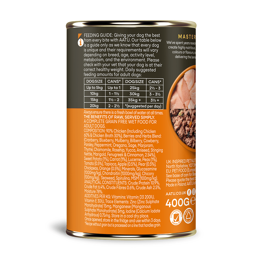 Chicken Wet Dog Food - Chartley Chucks