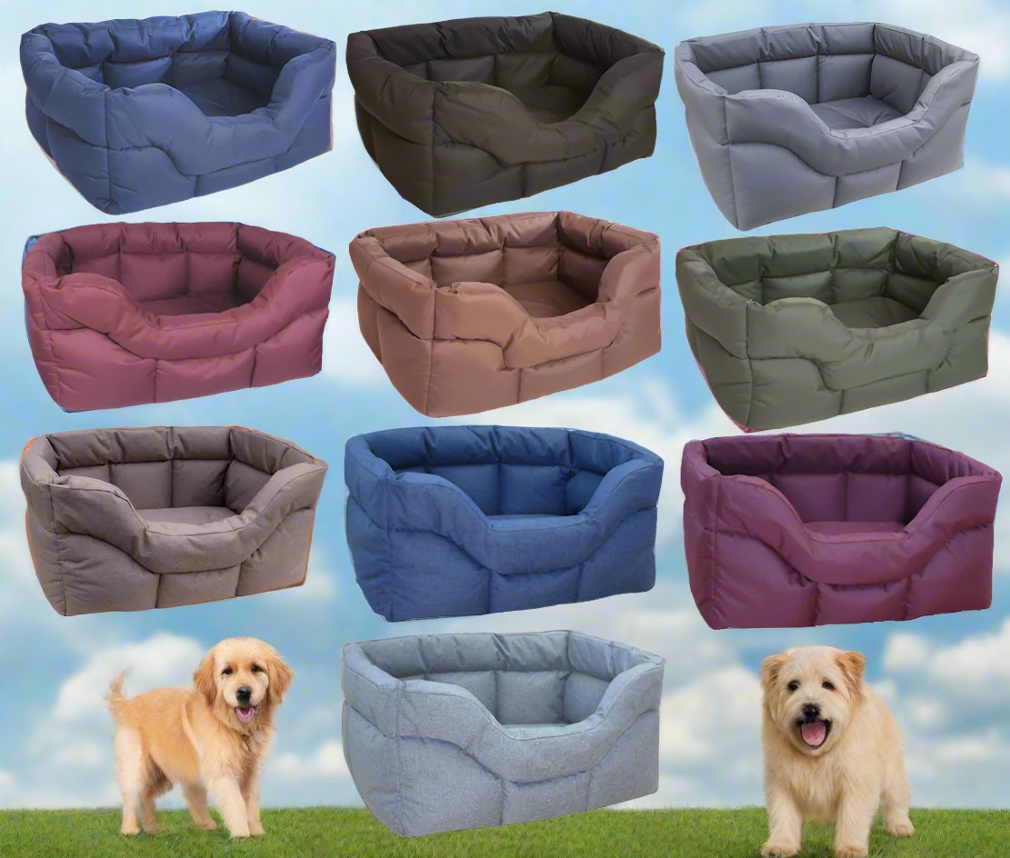 Country Dog Heavy Duty Rectangular High Sided Waterproof Dog Beds - Chartley Chucks