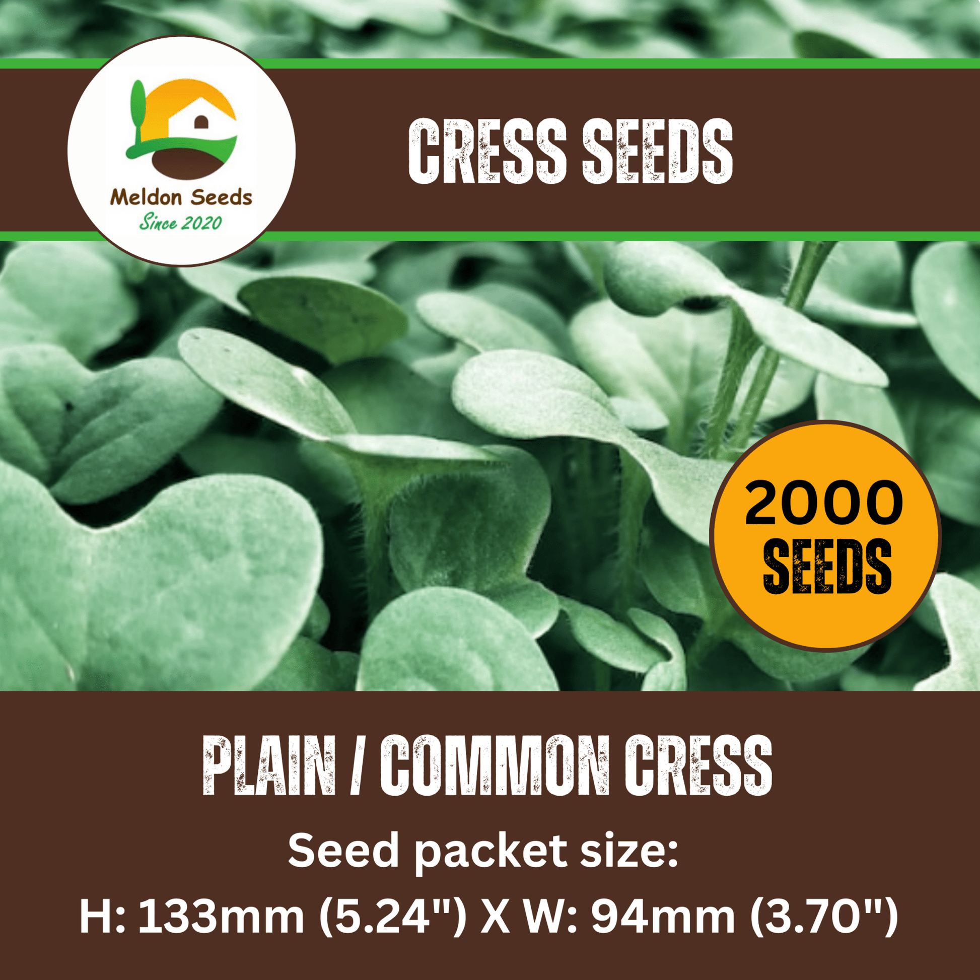 Cress Plain 2000 Seeds - Chartley Chucks
