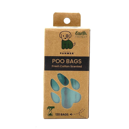 Dog Poo Bags Super Strong, Leak Proof, Fresh Cotton Scented Rolls (120 Bags) - Chartley Chucks