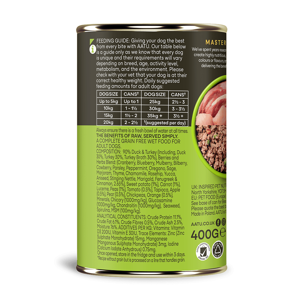 Duck & Turkey Wet Dog Food - Chartley Chucks