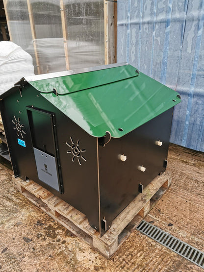 Easicoop Chalet 2XL - HPL Chicken Coop up to 18 large Birds (black) - Chartley Chucks