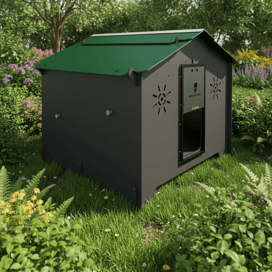 Easicoop Chalet L - HPL Chicken coop up to 10 large Birds - Chartley Chucks