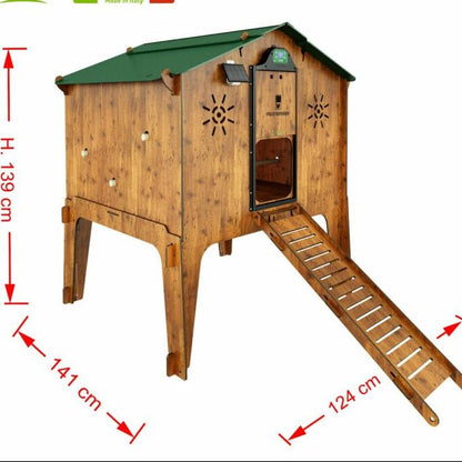 Easicoop Duplex 2XL - HPL Chicken house up to 18 large Birds - Chartley Chucks