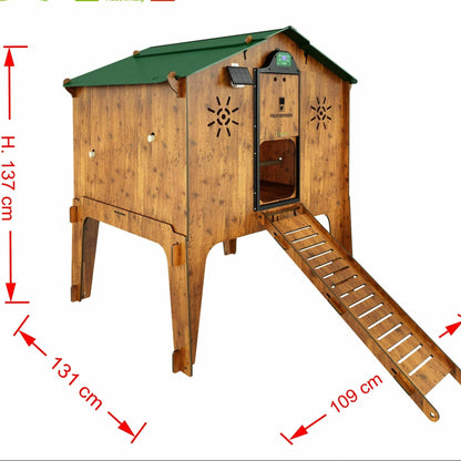 Easicoop Duplex L - HPL Chicken house up to 10 large Birds - Chartley Chucks