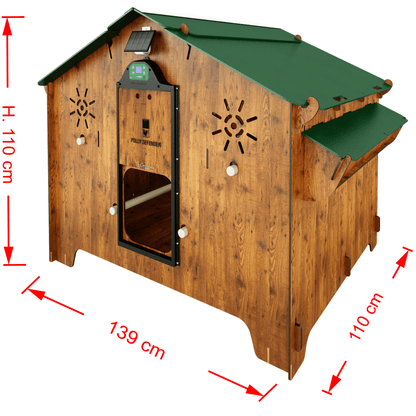 Easicoop Evolution 3XL - HPL Chicken house up to 15 large Birds - Chartley Chucks