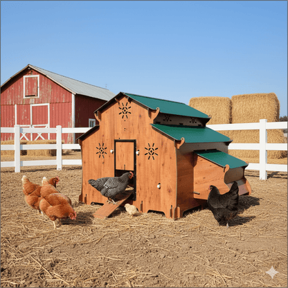 Easicoop Family 5XL - HPL Chicken house up to 28 large Birds - Chartley Chucks