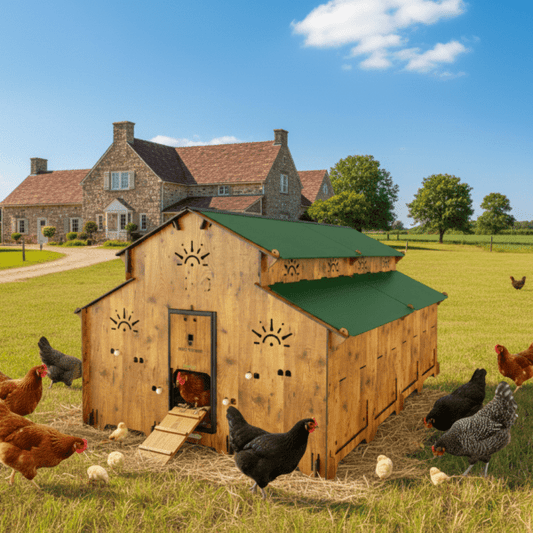 Easicoop Farm Plus 6XL modular expandable Chicken house 48 Large Birds - Chartley Chucks