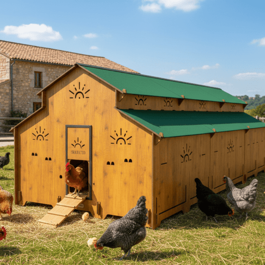 Easicoop Farm Plus 6XL modular expandable Chicken house 72 Large Birds - Chartley Chucks