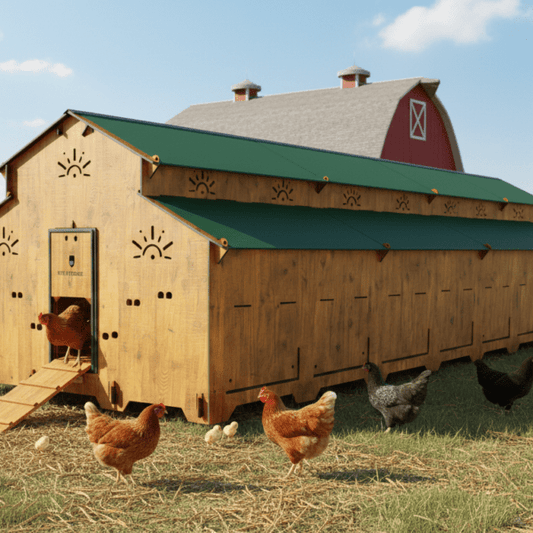 Easicoop Farm Plus 6XL modular expandable Chicken house 96 Large Birds - Chartley Chucks