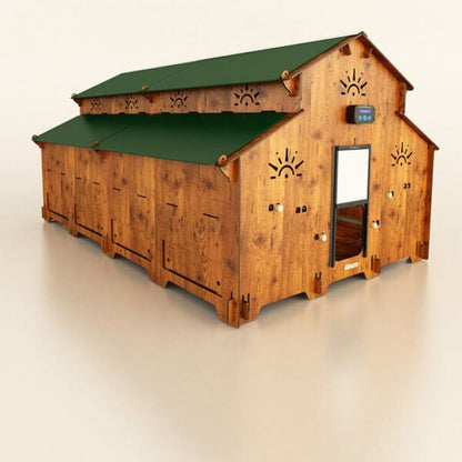 Easicoop Farm Plus 6XL modular expandable Chicken house 96 Large Birds - Chartley Chucks