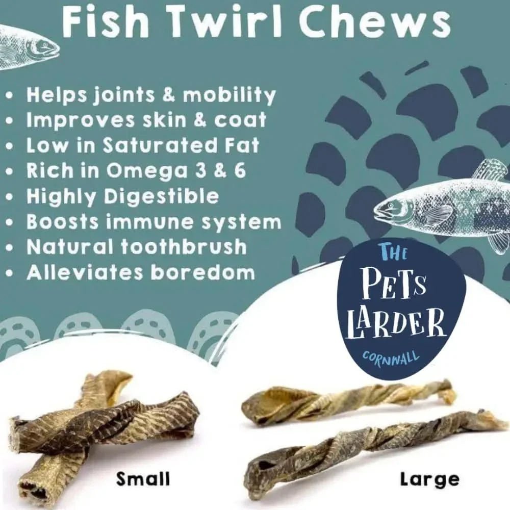 Fish Twirl Chew For Dogs - Chartley Chucks