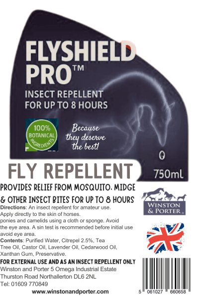 Fly - Shield PRO Spray 750ml & 2.5 Litres - Chartley Chucks