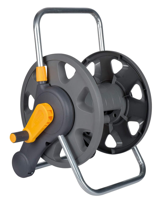 HOZELOCK - Hose Reel 60m 2 - in - 1 (Reel and Wall Fixings Only) : Free - standing or Wall - mounted, Reel With Lightweight, Robust Main Body for Durability - Chartley Chucks