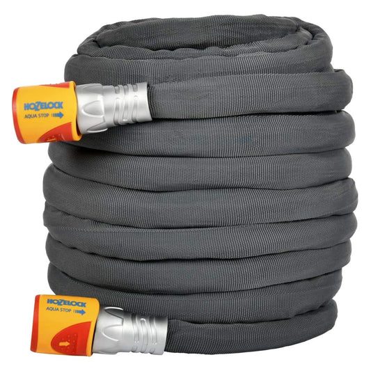 HOZELOCK - Hybrid Watering Hose Tuffhoze 35 m : Extremely Flexible, Tuff - Fibre Woven Technology, Suitable for High - pressure Cleaners (40 bar), Durable - Chartley Chucks