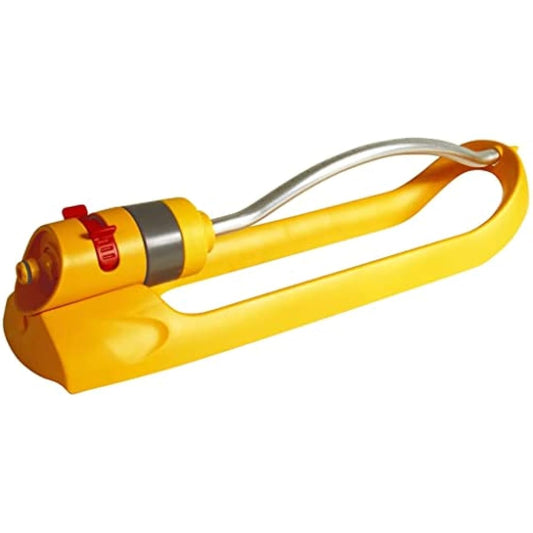 HOZELOCK - Rectangular Oscillating Sprinkler Plus 180 m² : Small - area Spray Sprinkler on Sled, Ideal for Lawns and Established Plants, Adjustable Oscillation Zone: 15 Jets Uniform Watering [2972P0000] - Chartley Chucks