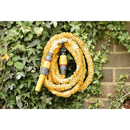 HOZELOCK - Superhoze Expanding Hose 15 m : Flexible Hose, Stretches up to 3x Original Length | With 2 Aquastop Fittings for a Watertight Connection: Ready to Use [8215A1240] - Chartley Chucks