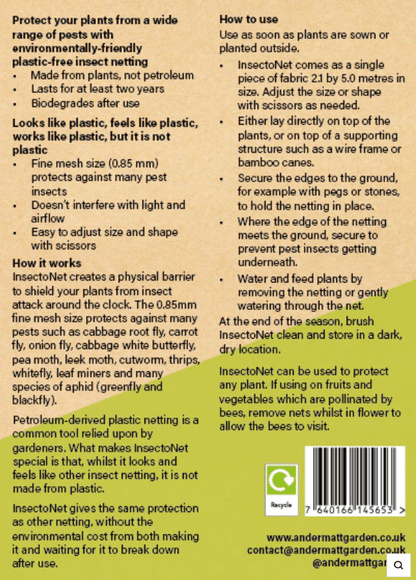 InsectoNet Plastic Free Netting - Chartley Chucks