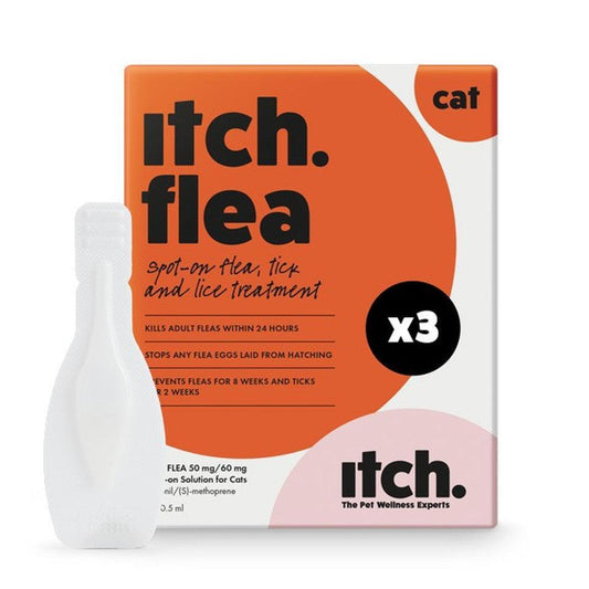 Itch Flea Spot On for Cats 3 Pipettes - Chartley Chucks