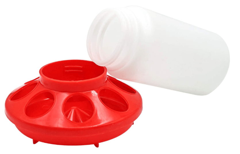 Jar Poultry / Chicken Feeder or Drinker - Chartley Chucks