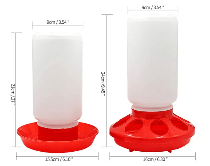 Jar Poultry / Chicken Feeder or Drinker - Chartley Chucks